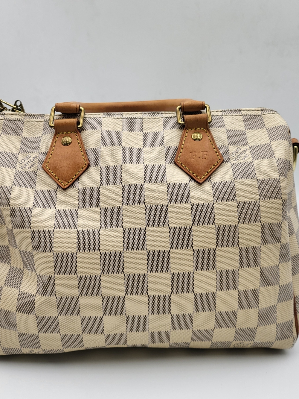 LOUIS VUITTON Damier Azur Speedy Bandouliere 25, Auth w/COA - Picture 4 of 16